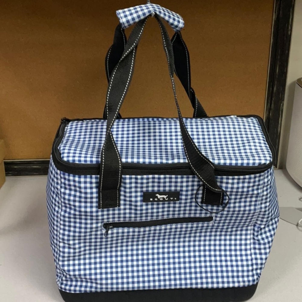Scout Navy & White Gingham Insulated Tote